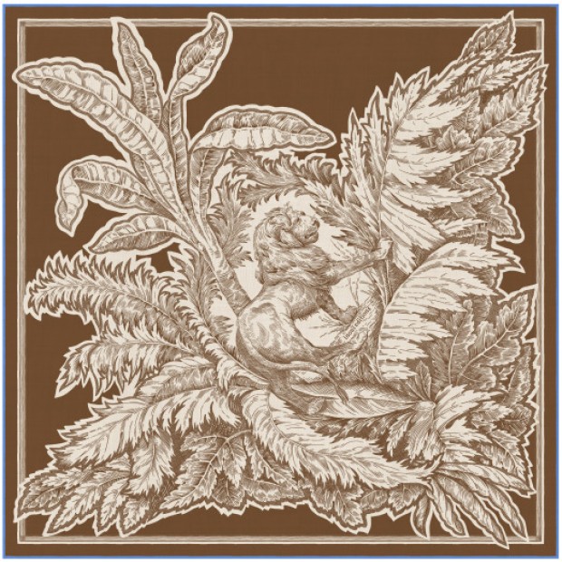 Inoui Editions šilko skara BANGALOR CARAMEL